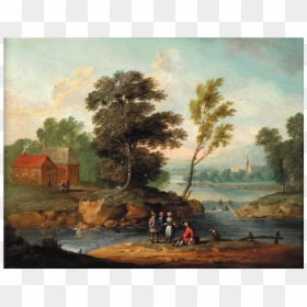 Jan Frans Van Bredael - River, HD Png Download - people walking png