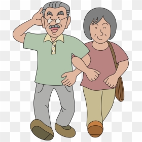 This Free Icons Png Design Of For A Walk - Young Grandparents Clipart, Transparent Png - people walking png