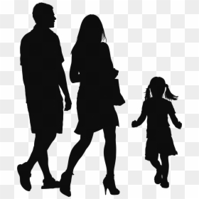 Share - - People Walking Silhouette Png, Transparent Png - people walking png