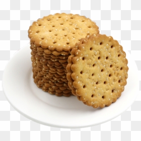 Biscuits On Plate Png, Transparent Png - cookie png
