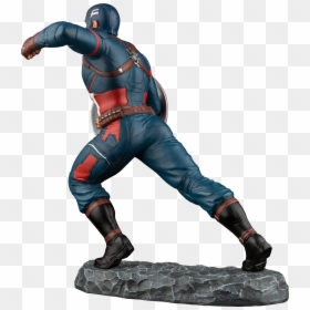 Captain America Civil War Statue, HD Png Download - captain america png