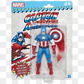 Marvel Legends Vintage Captain America, HD Png Download - captain america png