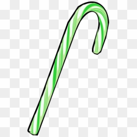 Green Candy Cane Clipart, HD Png Download - candy cane png