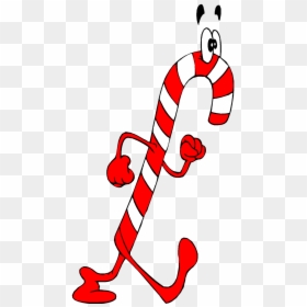 Candy Cane Person Cartoon, HD Png Download - candy cane png