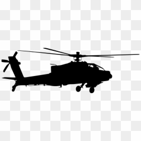 Transparent Background Black Hawk Silhouette, HD Png Download - helicopter png
