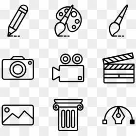Art And Design Icons, HD Png Download - paint stroke png