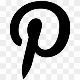 Transparent Black Pinterest Logo, HD Png Download - pinterest logo png