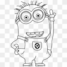 Dibujos Animados Para Pintar Gratis, HD Png Download - minion png