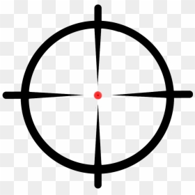 Crosshair With Transparent Background, HD Png Download - crosshair png