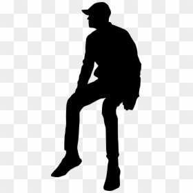 People Sitting Png Silhouette, Transparent Png - people sitting png