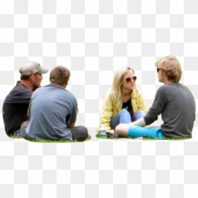 People Sitting On Ground Png, Transparent Png - people sitting png