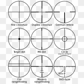 Colt 3x20 Scope Reticle, HD Png Download - crosshair png