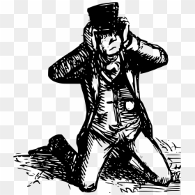 Man With Top Hat Drawing, HD Png Download - top hat png
