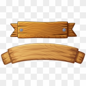 Banner Wood Clipart, HD Png Download - wood png