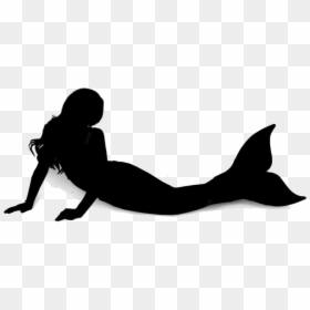 Silhouette, HD Png Download - mermaid png