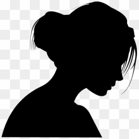 Head Girl Silhouette Png, Transparent Png - silhouette png