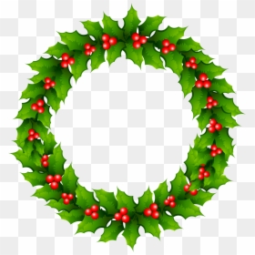Christmas Mistletoe Png, Transparent Png - christmas wreath png