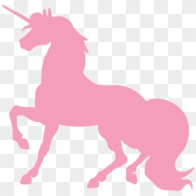 Unicorn Silhouette Blue, HD Png Download - mermaid png