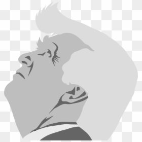 Trump Black And White Png Face, Transparent Png - trump face png