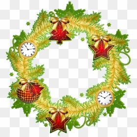 Free Vector Christmas, HD Png Download - christmas wreath png