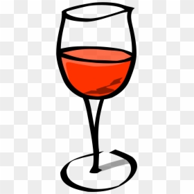 Red Wine Glass Drawing, HD Png Download - wine glass png