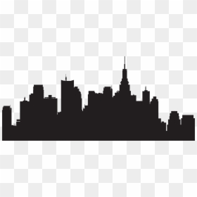 City Skyline Silhouette Png, Transparent Png - silhouette png