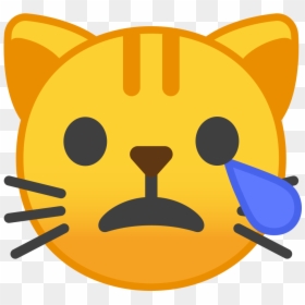 Crying Cat Emoji, HD Png Download - crying emoji png