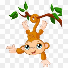 Monkey On Tree Clipart Png, Transparent Png - monkey png