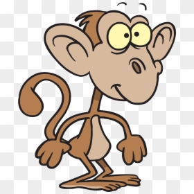 Funny Looking Monkey Cartoon, HD Png Download - monkey png
