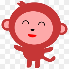 Red Monkey Clipart, HD Png Download - monkey png