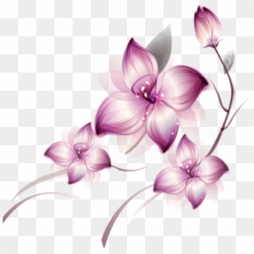 Flower Painting Transparent, HD Png Download - flores png