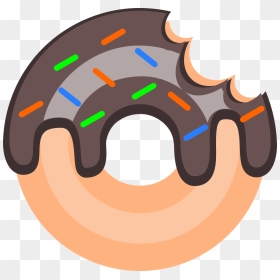 Donut Bite Clipart, HD Png Download - donut png