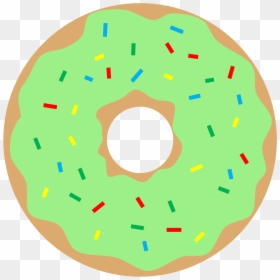 Green Donut Clip Art, HD Png Download - donut png