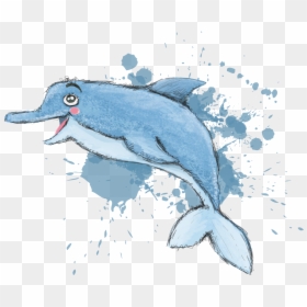 墨迹, HD Png Download - dolphin png