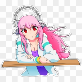 Cartoon, HD Png Download - anime girl sitting png