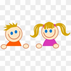 Stick Figure Children, HD Png Download - happy children png