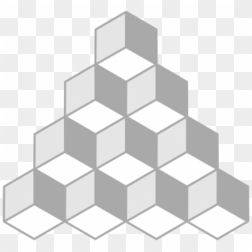Necker Cube Illusion, HD Png Download - white cube png