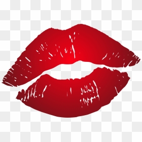 Red Lips No Background, HD Png Download - kissing lips png