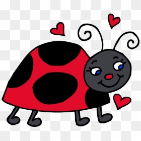 Cute Ladybug Clipart Free, HD Png Download - kissing lips png
