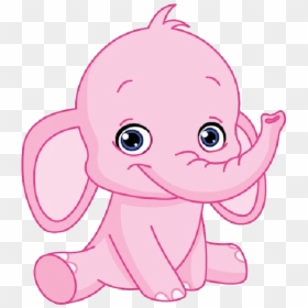Blue Baby Elephant Clipart, HD Png Download - cute baby png