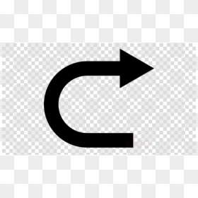 Black Curved Arrow Png, Transparent Png - curvy line png