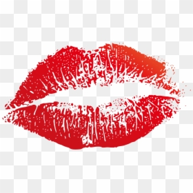Kiss Vector, HD Png Download - kissing lips png