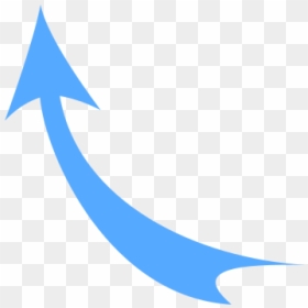 Curved Red Arrow Png, Transparent Png - curvy line png