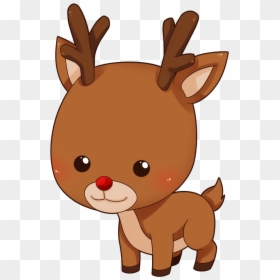 Cartoon Cute Reindeer, HD Png Download - cute baby png