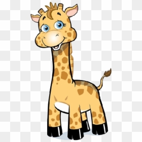 Giraffe Cartoon Cute Transparent, HD Png Download - cute baby png