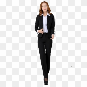 Ladies Wearing Suits, HD Png Download - business suit png