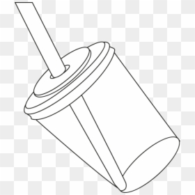 Cup Minuman Vector, HD Png Download - drinking straw png