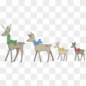 Cartoon, HD Png Download - christmas deer png
