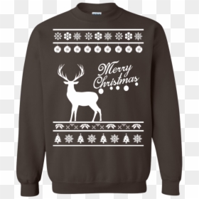 Hoodie, HD Png Download - christmas deer png