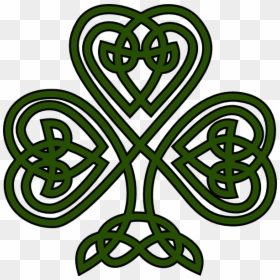 Celtic Knot Shamrock Design, HD Png Download - celtic symbols png